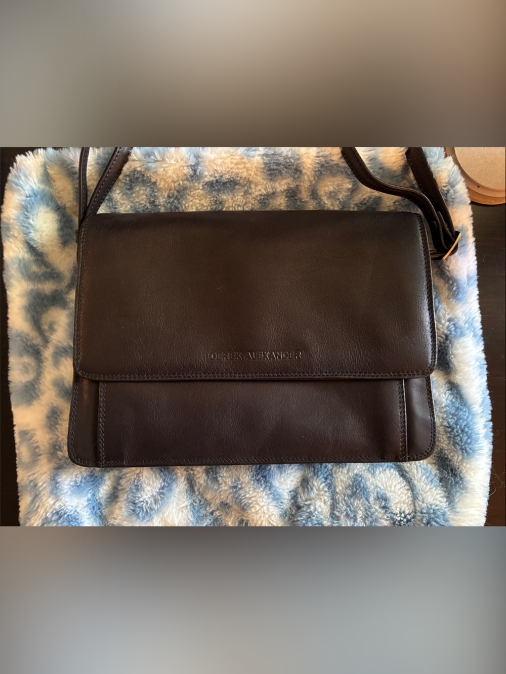 Derek Alexander Genuine Leather Crossbody Bag